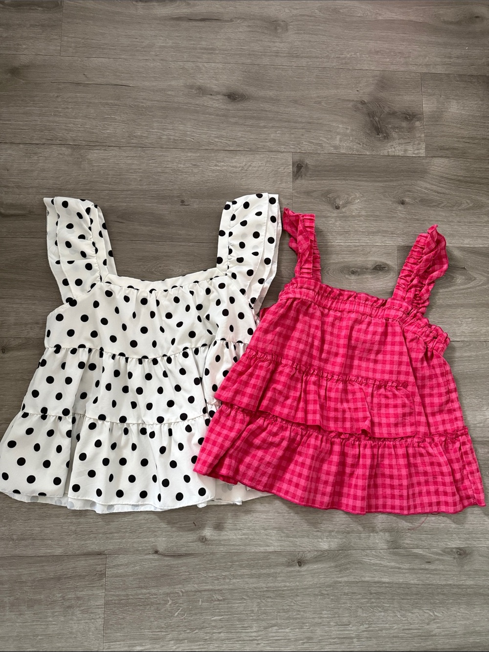 Two flowy tops
